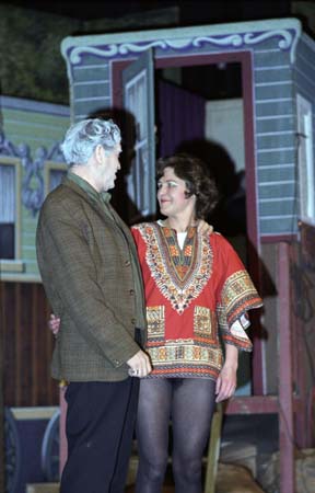 Scene uit "Circus Knie" Harry van Gelder en Joke Vos